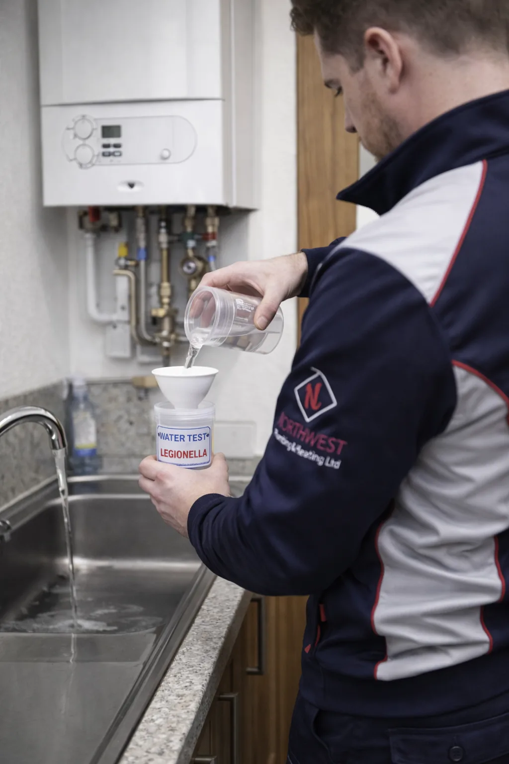 Water outlet temperature check during a Legionella assessment