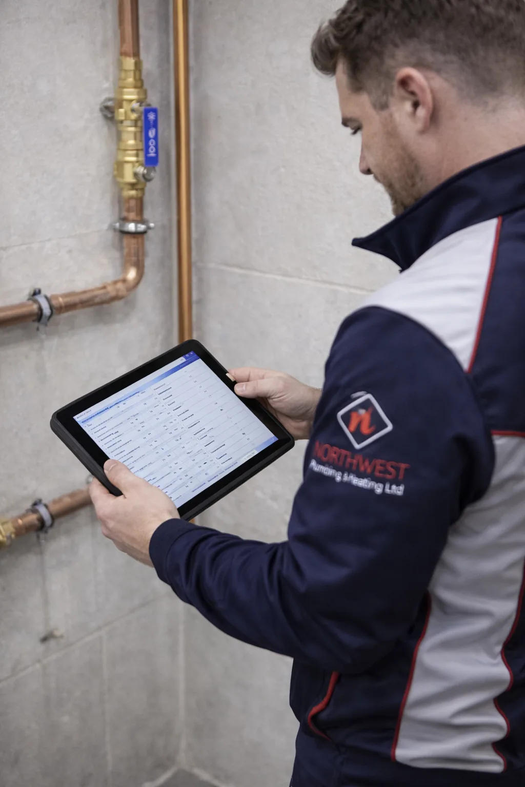 Reviewing water system pipework for a risk report